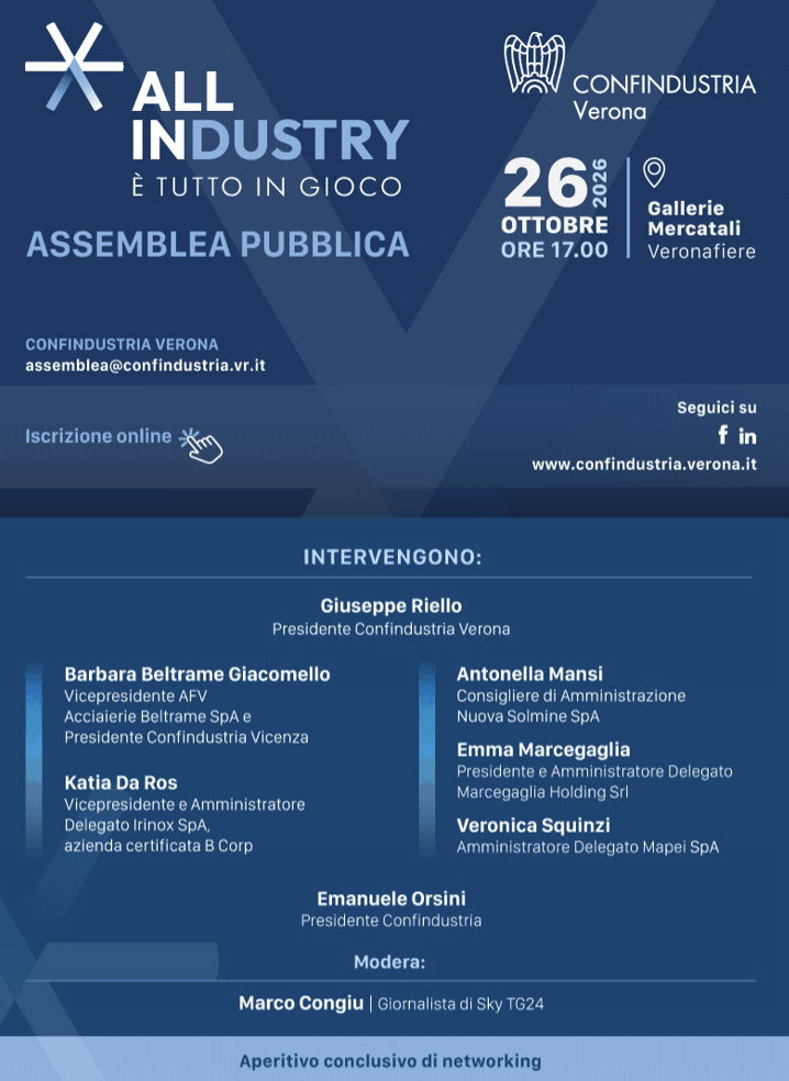 Assemblea Confindustria Verona - ALL INdustry. È tutto in gioco